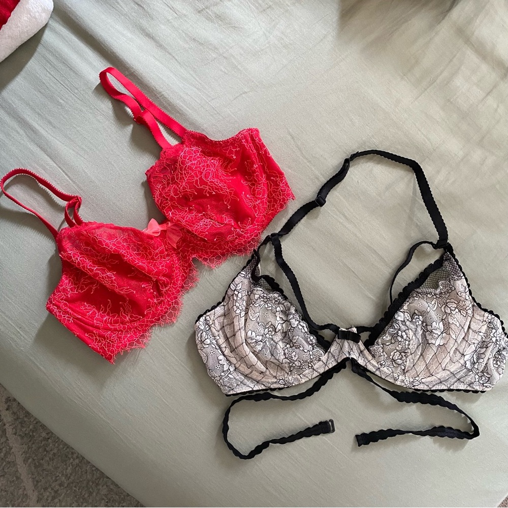 Victoria's Secret 36D Unlined Lace Bra Bundle